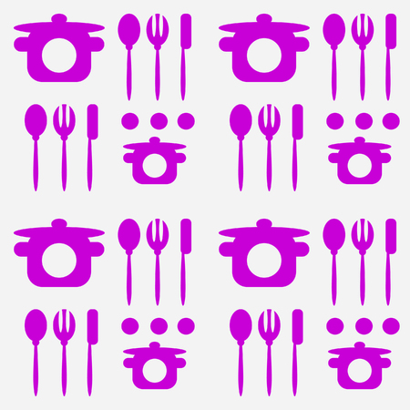 cutlery turquoise seamless patternの写真素材