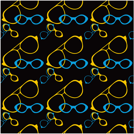 Retro Sun glasses background classic wayfarer sunglassesの写真素材