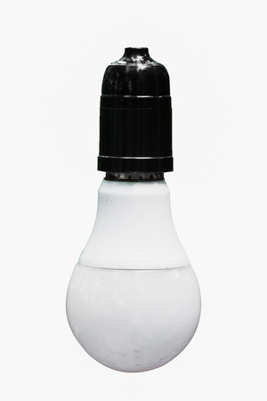 Light bulb on isolate backgroundの写真素材