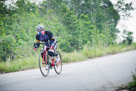 CHIANGRAI, THAILAND - MAY 10 2017: bike challenge in Chiangrai, Thailand.のeditorial素材