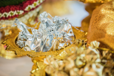 Thai wedding accessories for Relaunch ceremonyの写真素材