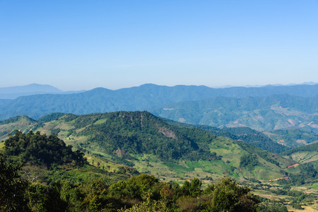 blue sky mountainの写真素材