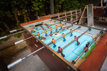 Old table soccer game
