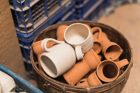 clay pottery ceramicsの写真素材