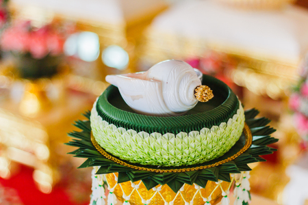 Thai wedding accessories for Relaunch ceremonyの写真素材