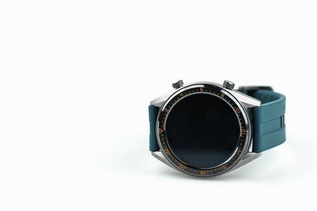 close up of smart watch isolated on white backgroundの写真素材