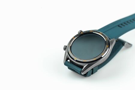 close up of smart watch isolated on white backgroundの写真素材