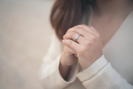 Christian life crisis prayer to god. Woman Pray for god blessing to wishing have a better life