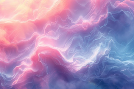 Vibrant Cosmic Nebula Astra Space Background. A digital abstract depiction of a vibrant cosmic nebula with contrasting colors and starry details.の素材