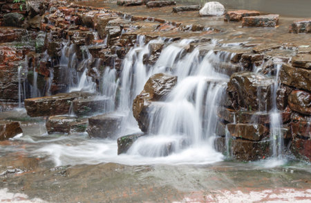 Abstract, river, water flow, season, landscapeの写真素材