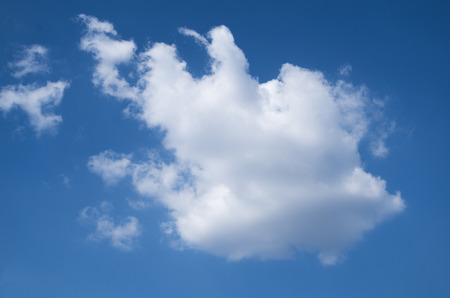 Blue sky, white cloudsの写真素材