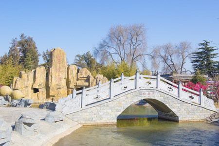 Visit the Luoyang Guan Lin Temple Scenic Area in winterのeditorial素材