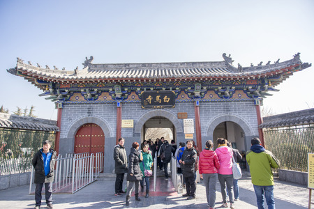 Chinese the first temple in the White Horse Temple in Luoyangのeditorial素材