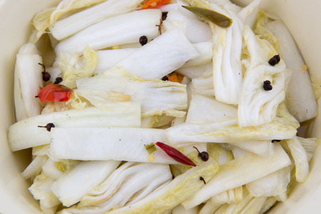 Pickled Chinese cabbageの写真素材