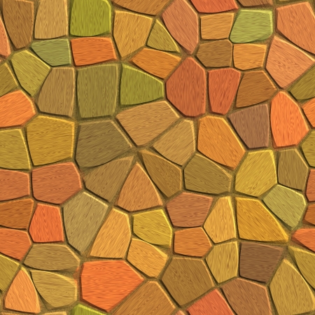 Wood mosaic seamless backgroundの写真素材