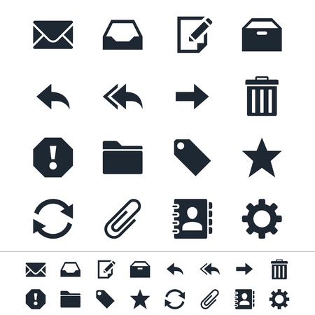 Email iconsのイラスト素材