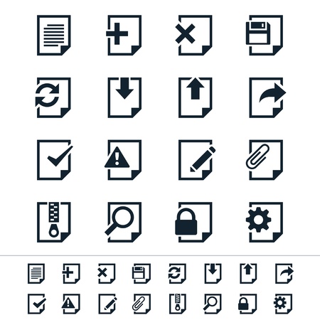 Document iconsのイラスト素材