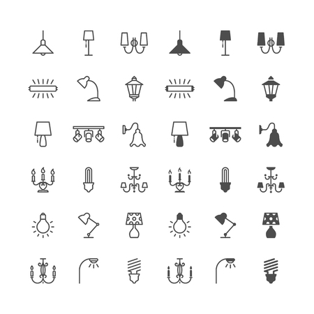 Light icons, included normal and enable state.のイラスト素材