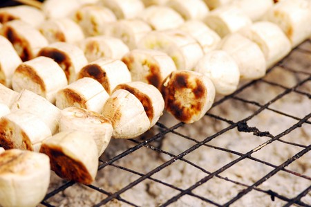 banana baked の写真素材