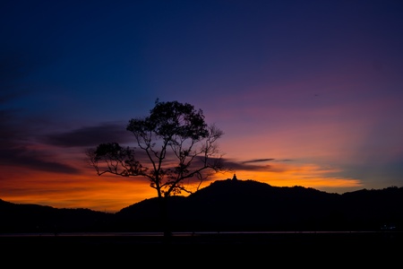 Colorful sky at sunsetの写真素材