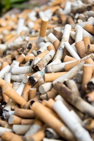 Cigarette buttのeditorial素材