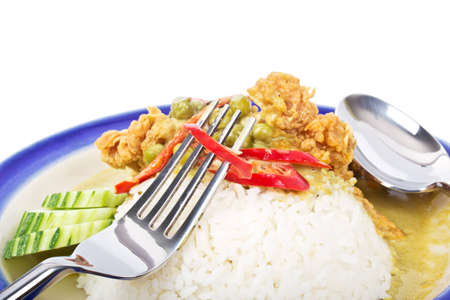 Green curry chicken の写真素材