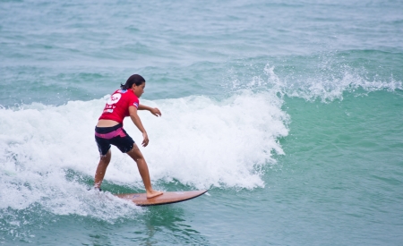 Anissa Flynn ASC rankings leader winner of Women s Division 2012 Asian Surfing Championshipのeditorial素材