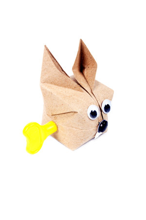 origami recycle paper の写真素材