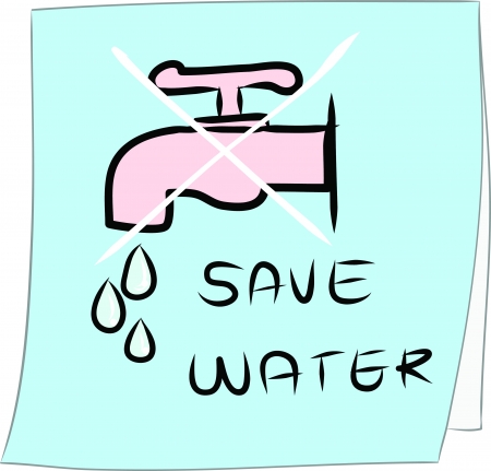 Hand draw cartoon on paper note のイラスト素材