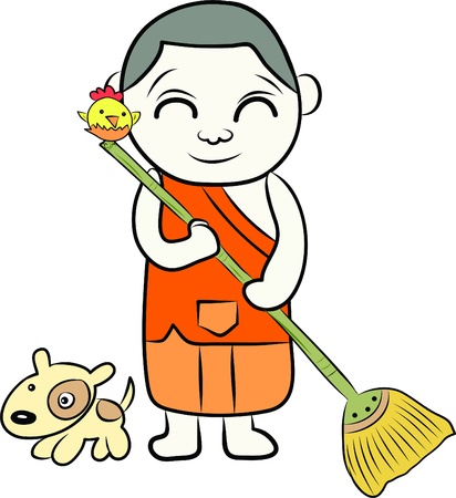 little monk のイラスト素材