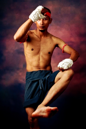 muay thai boran fighter の写真素材