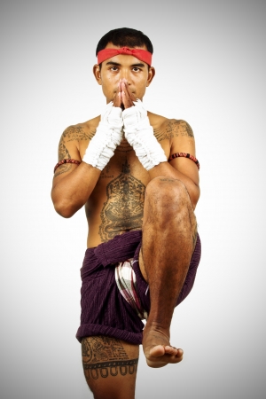 muay thai boran fighter の写真素材