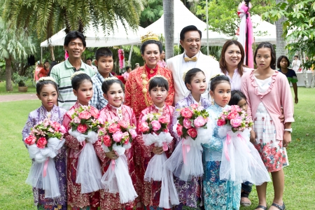 PHUKET THAILAND june 23:Unidentified associate in the  Phuket traditional Baba styled wedding is a ceremony which brings happiness and joy for the parents and family of the bride and groom.on June 23,2013 at old Phuket town in Phuket Thailand. のeditorial素材