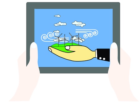 tablet PC のイラスト素材