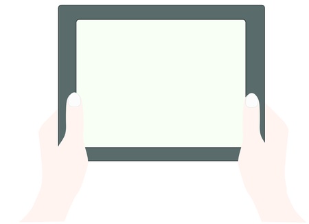 tablet PC のイラスト素材