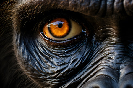 gorilla striking face,AI Generatedの素材