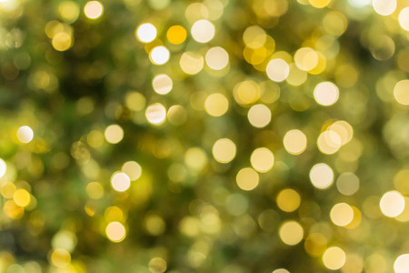 yellow light bokeh background - soft blur focusedの写真素材