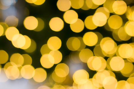yellow light bokeh background - soft blur focusedの写真素材