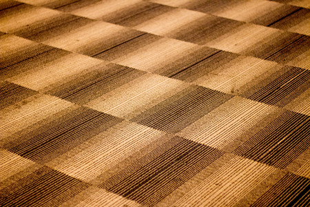 carpet flooring square pattern brown and whiteの写真素材