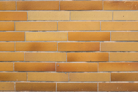 orange yellow brick wall texture background