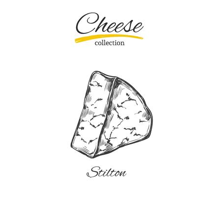 Cheese vector sketch 6のイラスト素材
