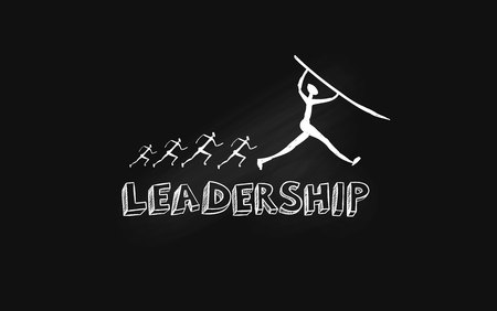 Leadership vector hand drawn Infographic concept. Business strategy, financial managament and office illustrationのイラスト素材