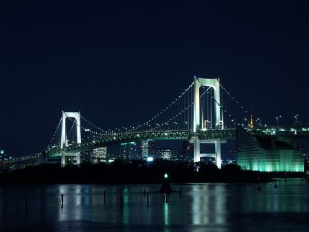 Rainbow Bridge in Tokyoの写真素材