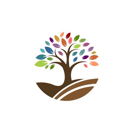 tree logo templateのイラスト素材