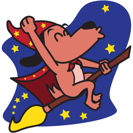 Wizards Dogのイラスト素材