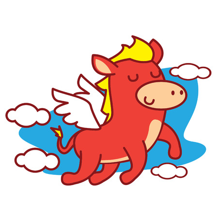 Flying Horseのイラスト素材