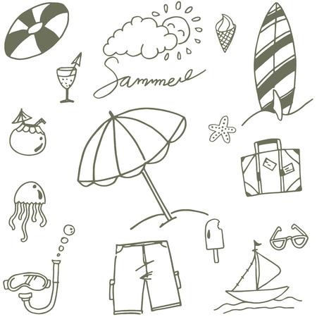 Semmer sketch doodleのイラスト素材