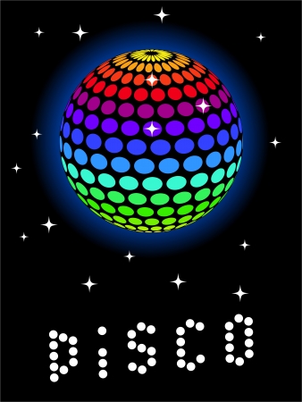 Rainbow Discoballのイラスト素材