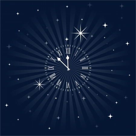 Insomnia clock, close to midnightのイラスト素材