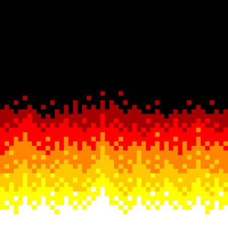 8-Bit Pixel-art Fire Backgroundのイラスト素材